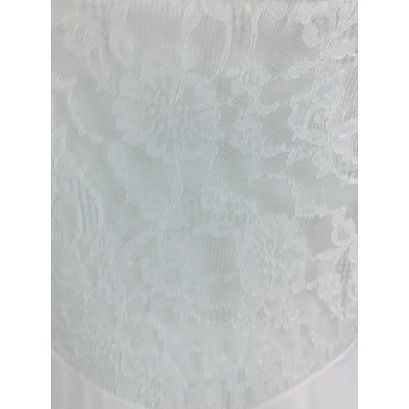 Vintage 60s Slip Dress Women's Small White Nylon Lace Bodice Vanity Fair Lingeri - Picture 5 of 10